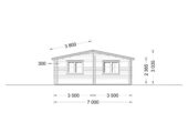 Blockbohlenhaus ULRICH (44+44 mm) · 70 m² · Isoliert – Bild 7
