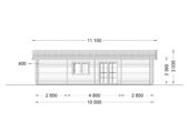 Blockbohlenhaus ULRICH (44+44 mm) · 70 m² · Isoliert – Bild 8