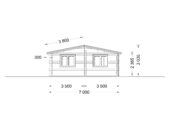 Blockbohlenhaus ULRICH (44+44 mm) · 70 m² · Isoliert – Bild 10