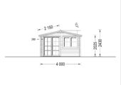 Gartenhaus WIEN 4x3m, 25m² – Bild 8