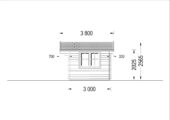 Gartenhaus WIEN 5x3 m, 15 m² – Bild 7