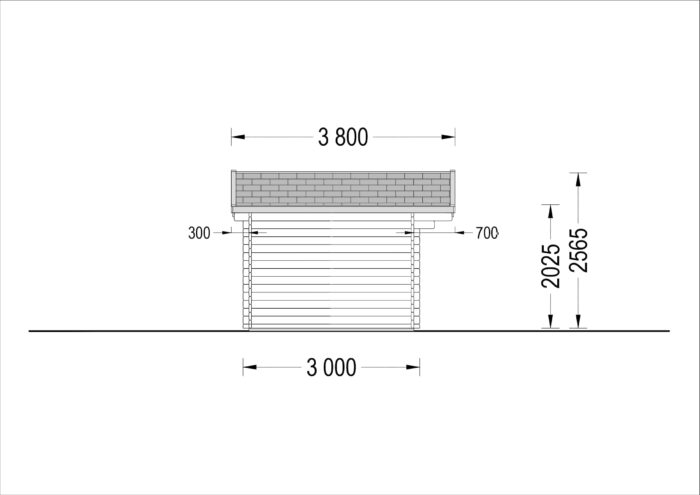Gartenhaus WIEN 5x3 m, 15 m² – Bild 9