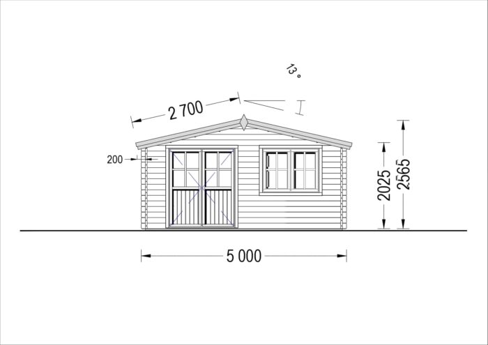 Gartenhaus WIEN 5x4 m, 20 m² – Bild 7