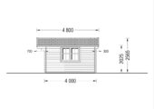 Gartenhaus WIEN 5x4 m, 20 m² – Bild 8