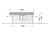 Premium Gartenhaus WIEN, 5x5 m, 25 m² – Bild 6