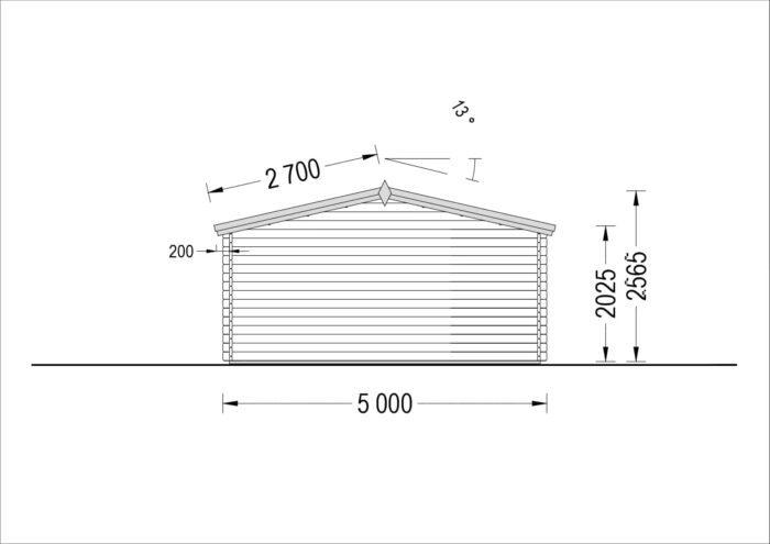 Premium Gartenhaus WIEN, 5x5 m, 25 m² – Bild 8