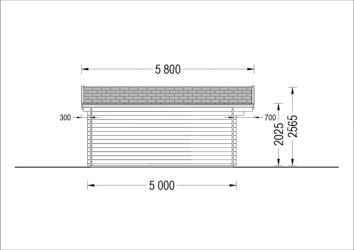 Premium Gartenhaus WIEN, 5x5 m, 25 m² – Bild 9