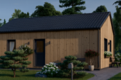 Wohnhaus ANGELIKA Isoliert (66mm + Holzverschalung), 40m² – Bild 2
