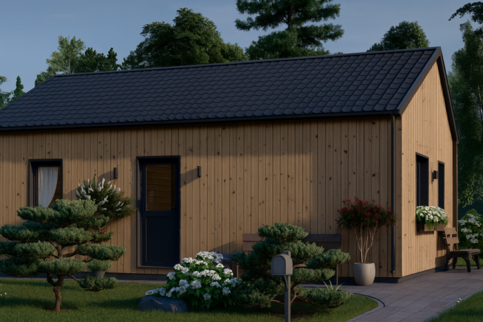 Wohnhaus ANGELIKA Isoliert (66mm + Holzverschalung), 40m² – Bild 2
