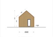 Wohnhaus ADRIAN (Isoliert, 66 mm + Holzverschalung), 41 m² – Bild 7