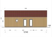 Wohnhaus ADRIAN (Isoliert, 66 mm + Holzverschalung), 41 m² – Bild 4