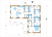 Bungalow Neusiedl (66 mm + Holzverschalung), Isoliert 129 m² – Bild 3