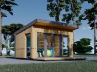 Gartenhaus EMIL (34mm + Holzverschalung ), 4x3m, 12m²