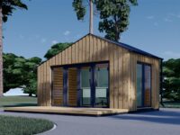 Gartenhaus ANTONIA (34mm + Holzverschalung ), 5x3m, 15m² Isoliert
