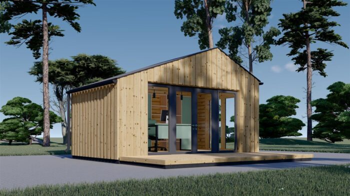 Gartenhaus ANTONIA (34mm + Holzverschalung ), 5x3m, 15m² – Bild 2