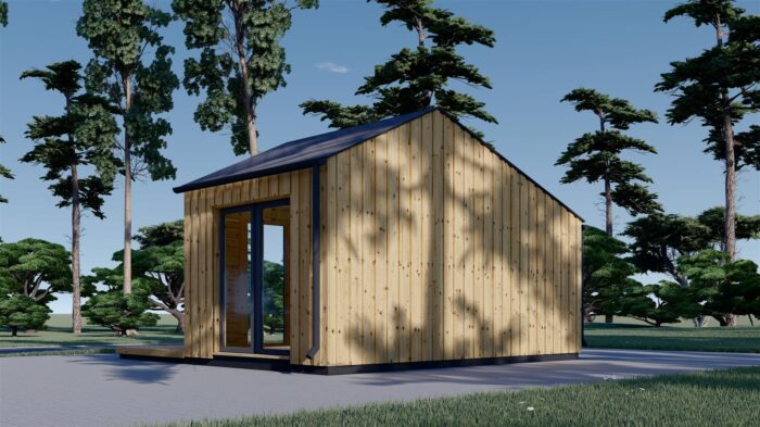 Gartenhaus ANTONIA (34mm + Holzverschalung ), 5x3m, 15m² – Bild 4