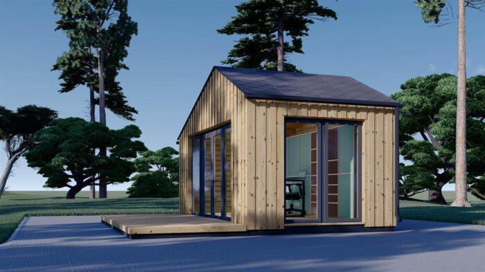 Gartenhaus ANTONIA (34mm + Holzverschalung ), 5x3m, 15m² – Bild 5