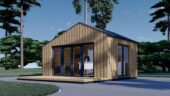 Gartenhaus ANTONIA (34 mm + Holzverschalung) – isoliert, 5×4 m, 20 m²