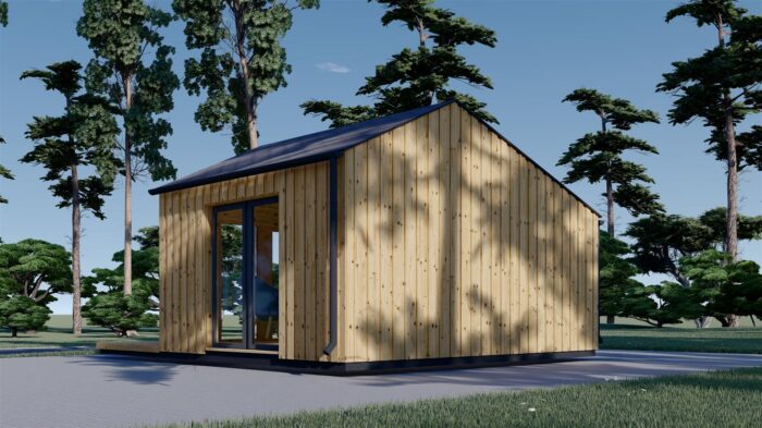 Gartenhaus ANTONIA (34mm + Holzverschalung ), 5x5m, 25m² Isoliert – Bild 5