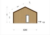 Wohnhaus ANGELIKA Isoliert (66mm + Holzverschalung), 40m² – Bild 4