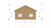 Blockbohlenhaus BERNAU 2 Isoliert, 66 mm + Holzverschalung), 94 m² – Bild 8