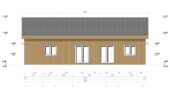 Blockbohlenhaus BERNAU 2 Isoliert, 66 mm + Holzverschalung), 94 m² – Bild 7