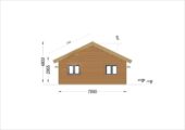 Blockbohlenhaus BERNAU Isoliert, 66 mm + Holzverschalung), 94 m² – Bild 8