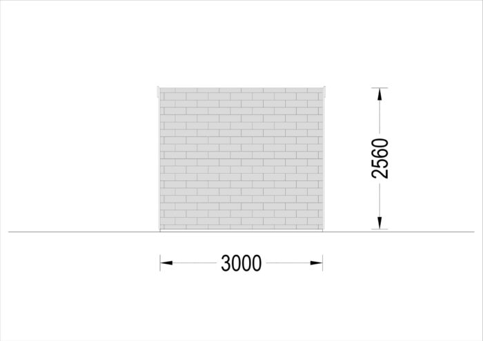Gartenhaus BRITA 3x3m, 9m² – Bild 8