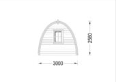 Gartenhaus BRITA 3x4 m, 9 m² – Bild 10