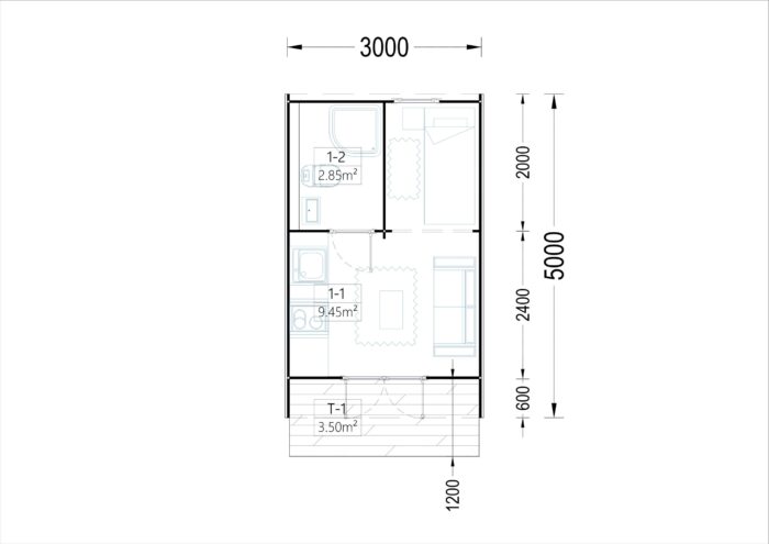 Gartenhaus BRITA 3x5 m, 15 m² – Bild 7