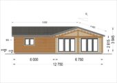Bungalow Aurora Isoliert 66mm + Holzverschalung),63 m² – Bild 12