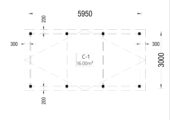 Carport aus Holz CLASSIC · 3 × 6 m · 18 m² – Bild 8