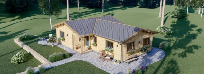 Bungalow Aurora Isoliert 66mm + Holzverschalung),63 m² – Bild 10