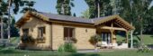 Bungalow Aurora Isoliert 66mm + Holzverschalung),63 m² – Bild 3