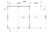 Doppelgarage (44 mm) 6x6m mit Carport 3x6m, 54m² – Bild 7
