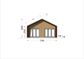 Holzhaus ROMAN(Isoliert, 66 mm + Holzverschalung), 93 m² – Bild 7