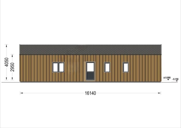 Holzhaus Zürich (66 mm + Holzverschalung), Isoliert 96 m² – Bild 10