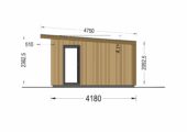 Gartenhaus EMIL (34mm + Holzverschalung ), 5x4m, 20m² – Bild 11
