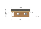 Holzwohnhaus Florenz Isoliert, 66 mm + Holzverschalung, 84 m² – Bild 6