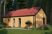 Wohnhaus ADRIAN (Isoliert, 66 mm + Holzverschalung), 41 m² – Bild 2