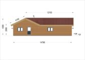 Bungalow Neusiedl (66 mm + Holzverschalung), Isoliert 129 m² – Bild 6