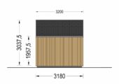 Gartenhaus ANTONIA (34mm + Holzverschalung ), 5x3m, 15m² – Bild 8