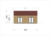 Holzhaus VALENTIN (Isoliert, 66 mm + Holzverschalung), 79 m² – Bild 11
