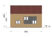 Holzhaus AUSTRIA ( 66mm + Holzverschalung, Isoliert), 81m² – Bild 10