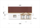 Holzhaus VERENA Isoliert, 66 mm + Holzverschalung, 110 m² – Bild 5