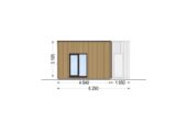 Holzhaus Laura 2 (66 mm + Holzverschalung) 50m² Isoliert – Bild 12