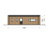 Wohnhaus BERTA 2 (66 mm + Holzverschalung Isoliert), 60 m² – Bild 10