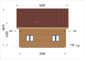 Blockbohlenhaus ERNI (66mm + Holzverschalung, Isoliert) 70 m² – Bild 6