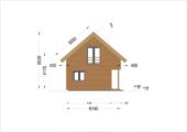 Blockbohlenhaus ANIKA Isoliert, 66 mm + Holzverschalung), 80 m² – Bild 9