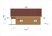 Blockbohlenhaus ANIKA Isoliert, 66 mm + Holzverschalung), 80 m² – Bild 8